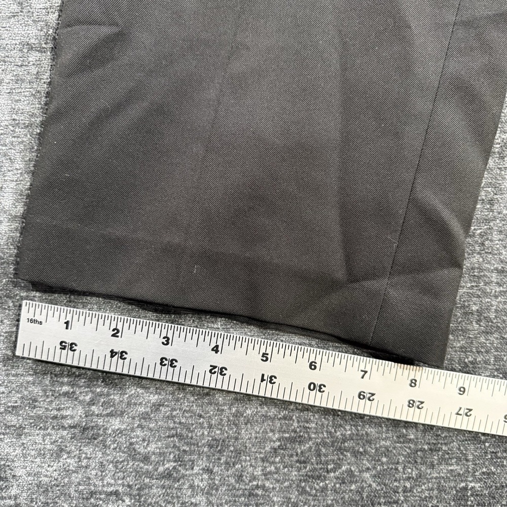 Van Heusen - Men's Dress Slacks Pants Size 30x29 Black Polyester - Picture 10 of 10